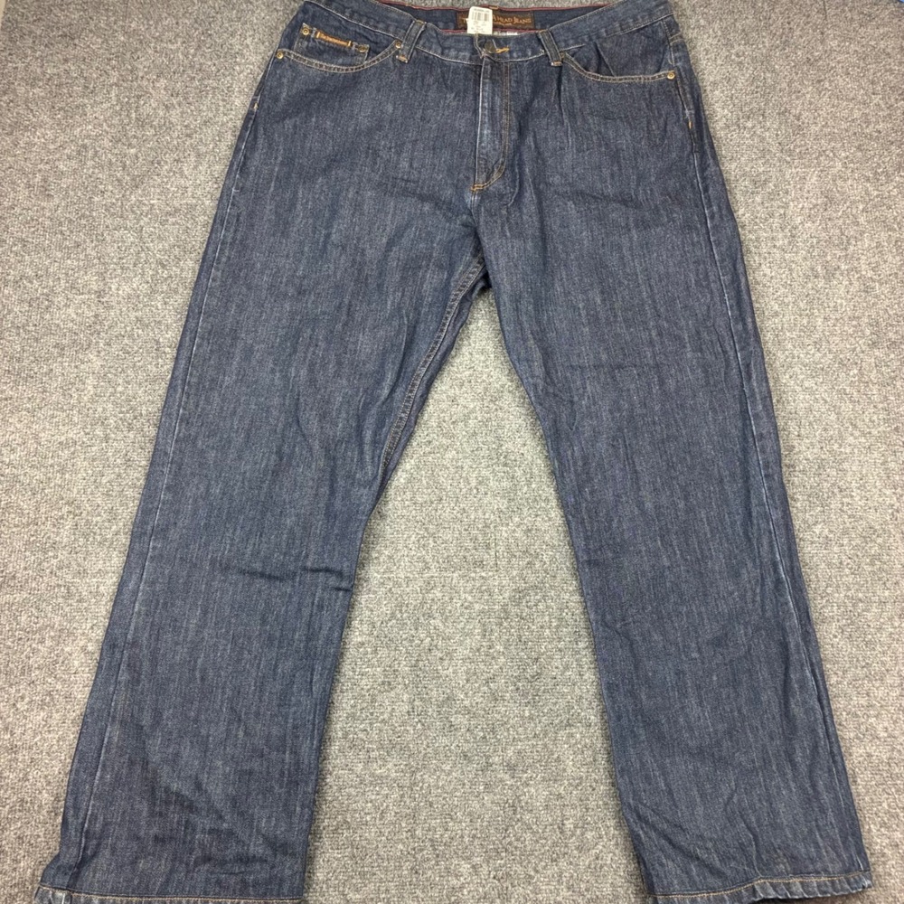 Vintage Y2K Territory Ahead Jeans Mens Size 37x32 Dark Wash Straight Leg Denim